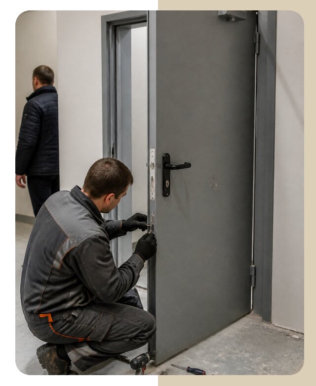 Ремонт противопожарной двери в Сосновоборске по цене 6724 р. | ДвериЛегко-Ссб