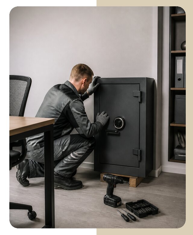 Установка офисного сейфа в Сосновоборске по цене от 5690 р. | ДвериЛегко-Ссб